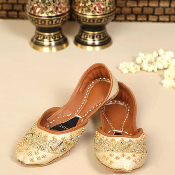 Adele Gold Khussa By Dazzle